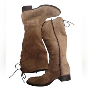 Born Brown Suede Knee-High Cotto Boots SZ 9.5